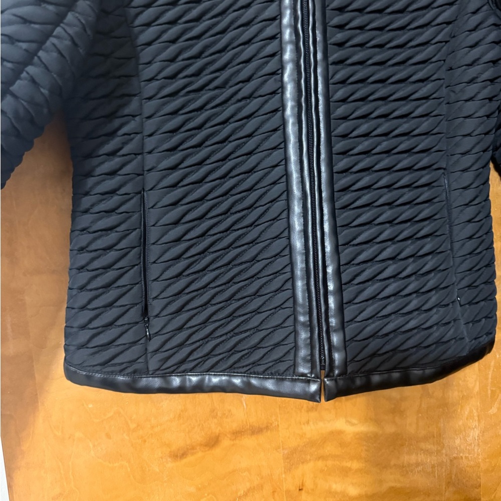 Source Unknown Black Quilted Jacket - image 3